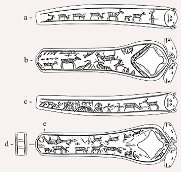 Illustration of the arrow-shaft straightener