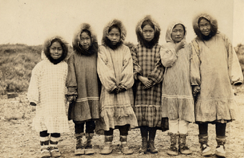 Fig. 6 A group of Iñupiaq girls, northern Alaska.