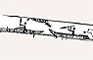 Fig. 2 Different kayak types. Detail from engraved drill bow.