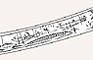 Fig. 4 Umiaqs on stands. Detail from engraved drill bow. 