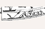 Fig. 2 Whale hunting from umiaq. Detail from engraved ivory smoking pipe. 