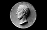 Fig. 6 Portrait of Henry Christy (1810-65). Alabaster medallion by Thomas Woolner, RA.