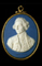 Fig. 1 Portrait of Captain James Cook (1728-79). Jasperware medallion by J. Wedgwood and T. Bentley. 