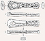 Illustration of the arrow-shaft straightener 